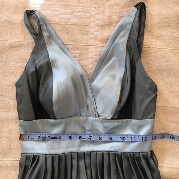 Morgan & Co satin beaded tulle dress prom 5/6 - Picture 7 of 8